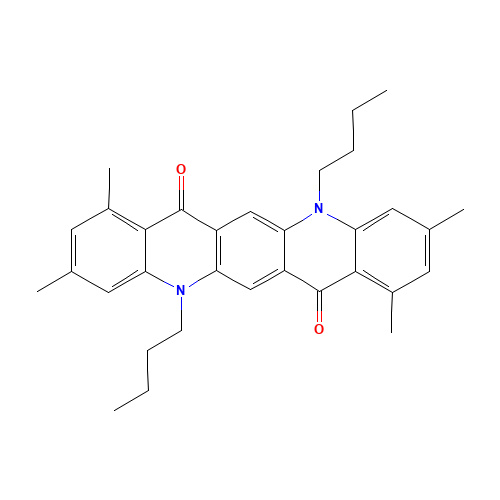 5,12-dibutyl-1,3,8,10-tetramethylquinolino[2,3-b]acridine-7,14-dione (CAS: 850815-10-0) - Related Chemical Product