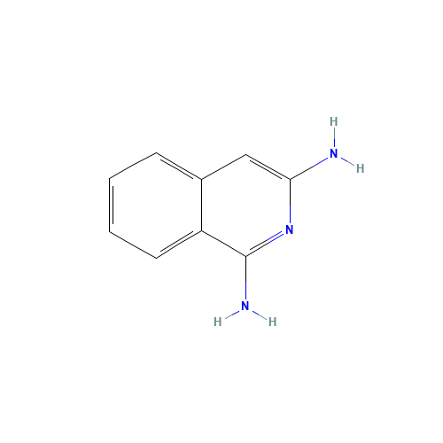isoquinoline-1,3-diamine (CAS: 1955-65-3) - Chemical Structure and Molecular Formula 