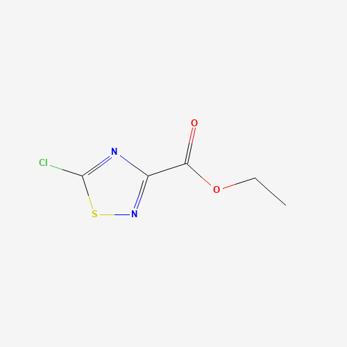 ethyl 5-chloro-1,2,4-thiadiazole-3-carboxylate (CAS: 1346147-95-2) - Chemical Structure and Molecular Formula 
