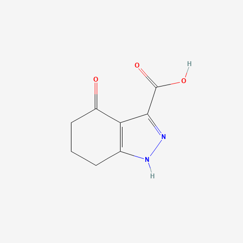4-oxo-1,5,6,7-tetrahydroindazole-3-carboxylic acid (CAS: 282541-68-8) - Chemical Structure and Molecular Formula 