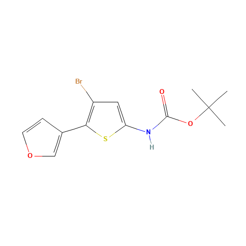 tert-butyl N-[4-bromo-5-(furan-3-yl)thiophen-2-yl]carbamate (CAS: 943322-59-6) - Related Chemical Product