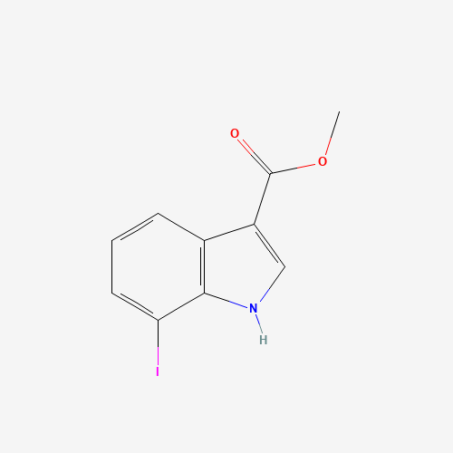 methyl 7-iodo-1H-indole-3-carboxylate (CAS: 123020-21-3) - Chemical Structure and Molecular Formula 