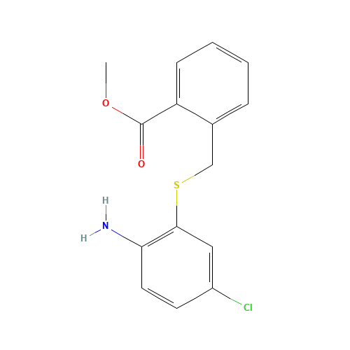 methyl 2-[(2-amino-5-chlorophenyl)sulfanylmethyl]benzoate (CAS: 875895-72-0) - Related Chemical Product