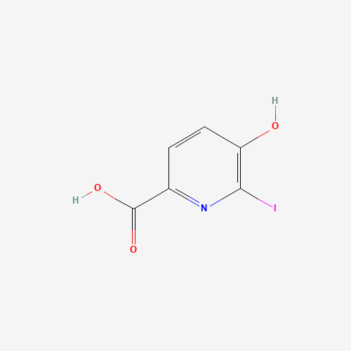 5-hydroxy-6-iodopyridine-2-carboxylic acid (CAS: 60728-70-3) - Chemical Structure and Molecular Formula 