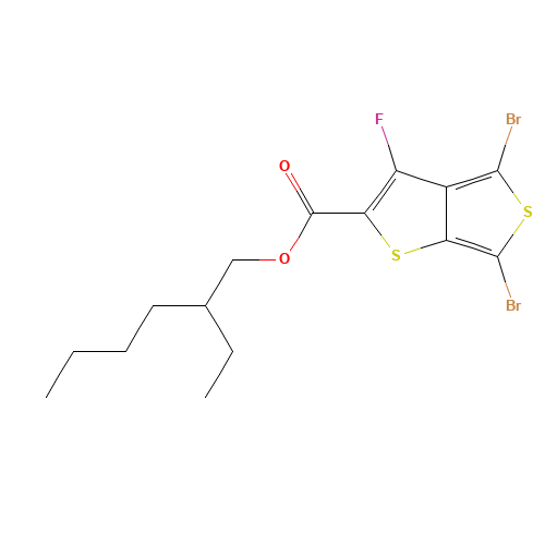 2-ethylhexyl 4,6-dibromo-3-fluorothieno[2,3-c]thiophene-2-carboxylate (CAS: 1237479-38-7) - Related Chemical Product