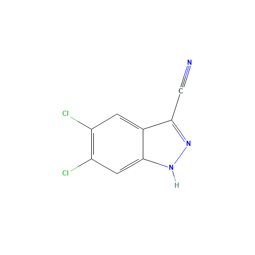 5,6-dichloro-1H-indazole-3-carbonitrile (CAS: 885278-39-7) - Related Chemical Product