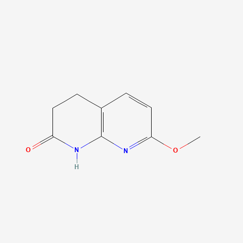 7-methoxy-3,4-dihydro-1H-1,8-naphthyridin-2-one (CAS: 1075237-63-6) - Chemical Structure and Molecular Formula 