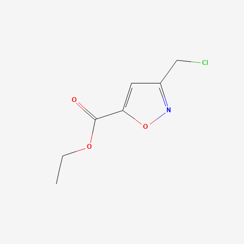 ethyl 3-(chloromethyl)-1,2-oxazole-5-carboxylate (CAS: 1141427-74-8) - Chemical Structure and Molecular Formula 