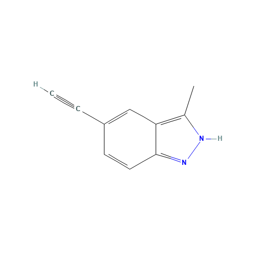 5-ethynyl-3-methyl-2H-indazole (CAS: 1093307-29-9) - Chemical Structure and Molecular Formula 