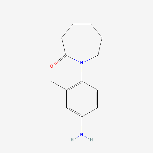 1-(4-amino-2-methylphenyl)azepan-2-one (CAS: 444002-62-4) - Chemical Structure and Molecular Formula 