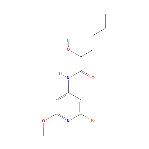 N-(2-bromo-6-methoxypyridin-4-yl)-2-hydroxyhexanamide (CAS: 1433905-04-4) - Related Chemical Product