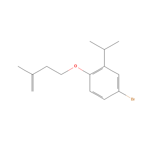 4-bromo-1-(3-methylbut-3-enoxy)-2-propan-2-ylbenzene (CAS: 1360915-22-5) - Related Chemical Product