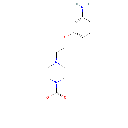 tert-butyl 4-[2-(3-aminophenoxy)ethyl]piperazine-1-carboxylate (CAS: 1135283-72-5) - Related Chemical Product