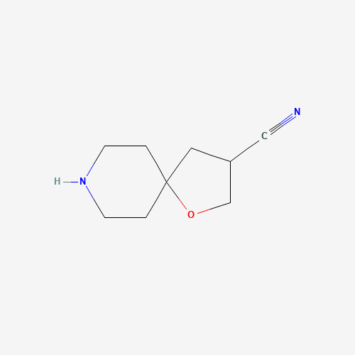 1-oxa-8-azaspiro[4.5]decane-3-carbonitrile (CAS: 1434247-02-5) - Chemical Structure and Molecular Formula 