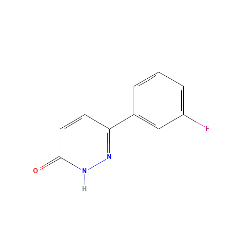 3-(3-fluorophenyl)-1H-pyridazin-6-one (CAS: 66549-07-3) - Chemical Structure and Molecular Formula 