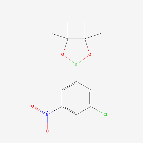 2-(3-chloro-5-nitrophenyl)-4,4,5,5-tetramethyl-1,3,2-dioxaborolane (CAS: 1228946-87-9) - Related Chemical Product
