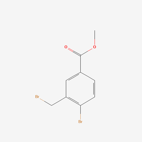 methyl 4-bromo-3-(bromomethyl)benzoate (CAS: 142031-67-2) - Chemical Structure and Molecular Formula 