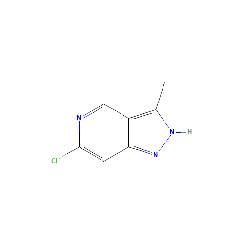 6-chloro-3-methyl-2H-pyrazolo[4,3-c]pyridine (CAS: 1092062-74-2) - Chemical Structure and Molecular Formula 