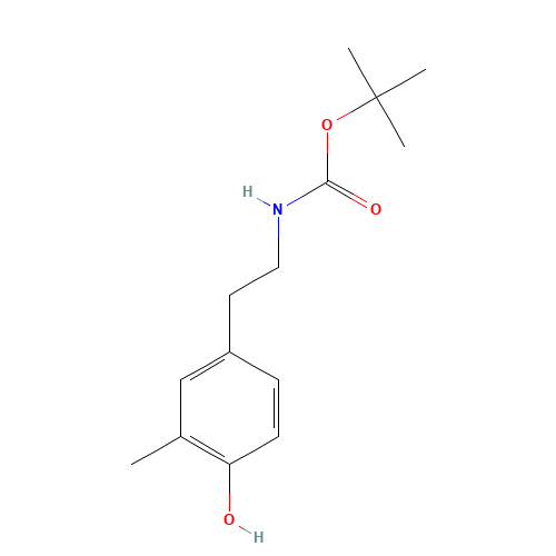 tert-butyl N-[2-(4-hydroxy-3-methylphenyl)ethyl]carbamate (CAS: 676498-62-7) - Related Chemical Product