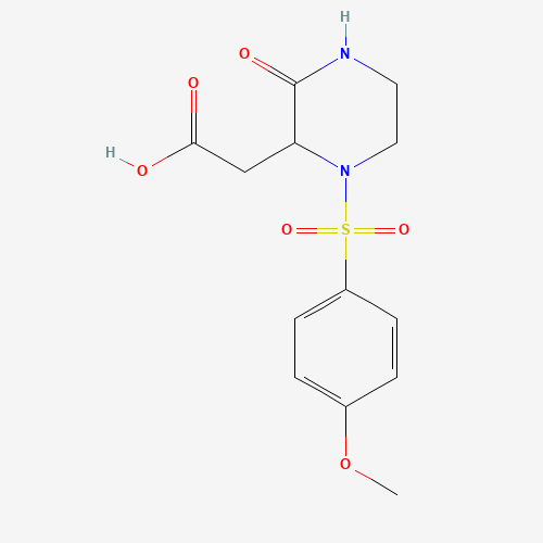 2-[1-(4-methoxyphenyl)sulfonyl-3-oxopiperazin-2-yl]acetic acid (CAS: 828926-01-8) - Related Chemical Product