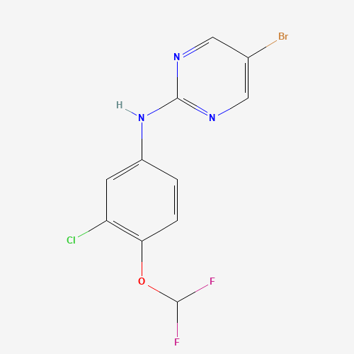 5-bromo-N-[3-chloro-4-(difluoromethoxy)phenyl]pyrimidin-2-amine (CAS: 1428558-46-6) - Related Chemical Product