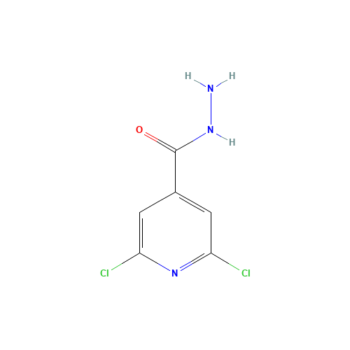 2,6-dichloropyridine-4-carbohydrazide (CAS: 57803-51-7) - Chemical Structure and Molecular Formula 