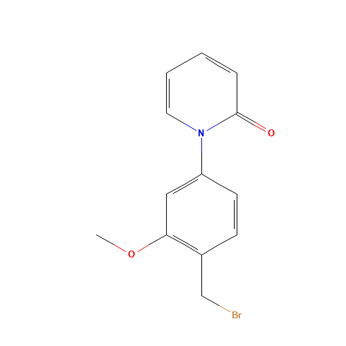 1-[4-(bromomethyl)-3-methoxyphenyl]pyridin-2-one (CAS: 1431735-21-5) - Related Chemical Product