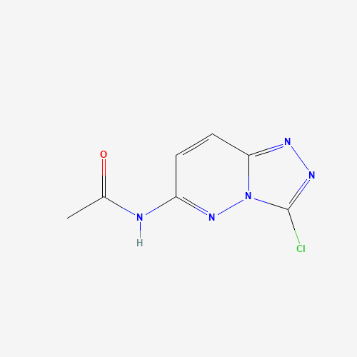 N-(3-chloro-[1,2,4]triazolo[4,3-b]pyridazin-6-yl)acetamide (CAS: 1150888-31-5) - Chemical Structure and Molecular Formula 