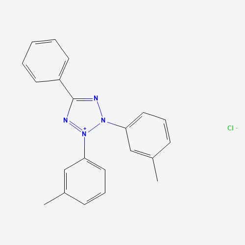2,3-bis(3-methylphenyl)-5-phenyltetrazol-2-ium;chloride (CAS: 127697-61-4) - Chemical Structure and Molecular Formula 