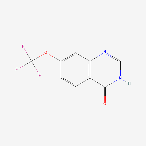 7-(trifluoromethoxy)-1H-quinazolin-4-one (CAS: 1260759-77-0) - Chemical Structure and Molecular Formula 
