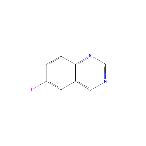 6-iodoquinazoline (CAS: 848841-54-3) - Chemical Structure and Molecular Formula 