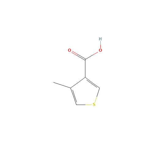 4-methylthiophene-3-carboxylic acid (CAS: 78071-30-4) - Chemical Structure and Molecular Formula 