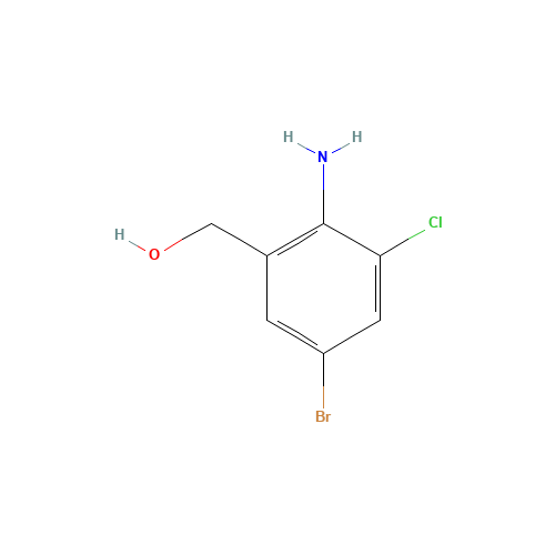 (2-amino-5-bromo-3-chlorophenyl)methanol (CAS: 953039-29-7) - Chemical Structure and Molecular Formula 