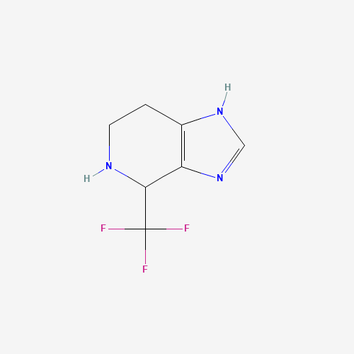 4-(trifluoromethyl)-4,5,6,7-tetrahydro-1H-imidazo[4,5-c]pyridine (CAS: 113306-69-7) - Chemical Structure and Molecular Formula 