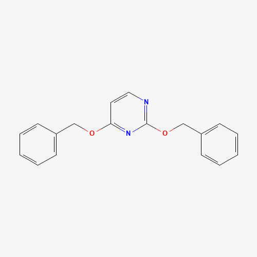 2,4-bis(phenylmethoxy)pyrimidine (CAS: 7306-79-8) - Chemical Structure and Molecular Formula 
