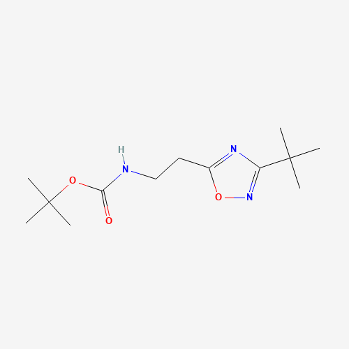 tert-butyl N-[2-(3-tert-butyl-1,2,4-oxadiazol-5-yl)ethyl]carbamate (CAS: 1244058-74-9) - Related Chemical Product