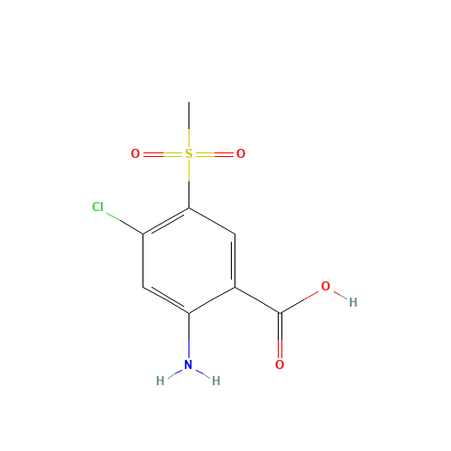 2-amino-4-chloro-5-methylsulfonylbenzoic acid (CAS: 51521-76-7) - Related Chemical Product