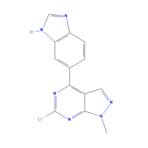4-(3H-benzimidazol-5-yl)-6-chloro-1-methylpyrazolo[3,4-d]pyrimidine (CAS: 1292902-30-7) - Related Chemical Product