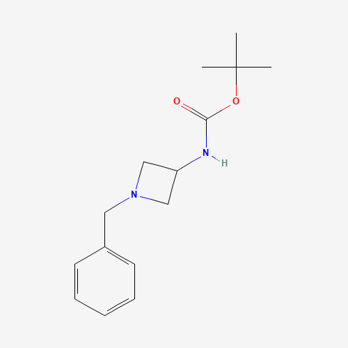 tert-butyl N-(1-benzylazetidin-3-yl)carbamate (CAS: 1000577-78-5) - Chemical Structure and Molecular Formula 