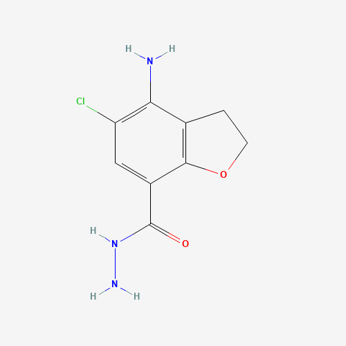 4-amino-5-chloro-2,3-dihydro-1-benzofuran-7-carbohydrazide (CAS: 1428863-08-4) - Related Chemical Product