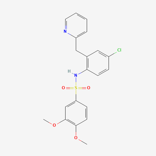 N-[4-chloro-2-(pyridin-2-ylmethyl)phenyl]-3,4-dimethoxybenzenesulfonamide (CAS: 945483-68-1) - Related Chemical Product