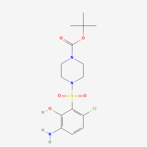 tert-butyl 4-(3-amino-6-chloro-2-hydroxyphenyl)sulfonylpiperazine-1-carboxylate (CAS: 276702-70-6) - Related Chemical Product