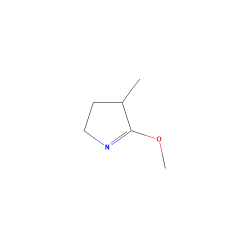 5-methoxy-4-methyl-3,4-dihydro-2H-pyrrole (CAS: 92144-63-3) - Chemical Structure and Molecular Formula 