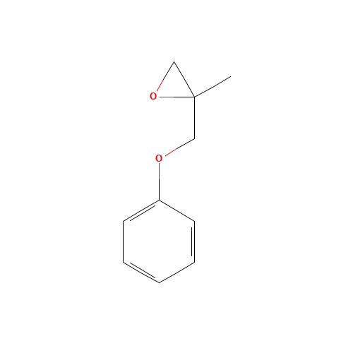 2-methyl-2-(phenoxymethyl)oxirane (CAS: 15895-57-5) - Chemical Structure and Molecular Formula 