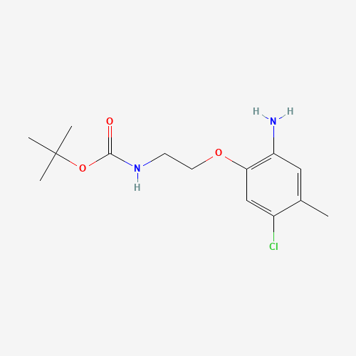 tert-butyl N-[2-(2-amino-5-chloro-4-methylphenoxy)ethyl]carbamate (CAS: 862874-03-1) - Related Chemical Product