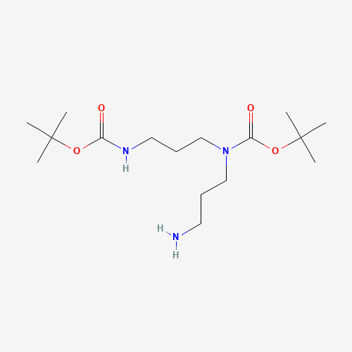 tert-butyl N-(3-aminopropyl)-N-[3-[(2-methylpropan-2-yl)oxycarbonylamino]propyl]carbamate (CAS: 122248-82-2) - Related Chemical Product