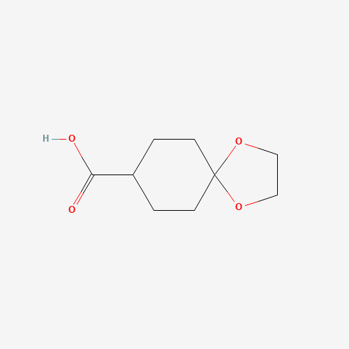 1,4-dioxaspiro[4.5]decane-8-carboxylic acid (CAS: 66500-55-8) - Chemical Structure and Molecular Formula 