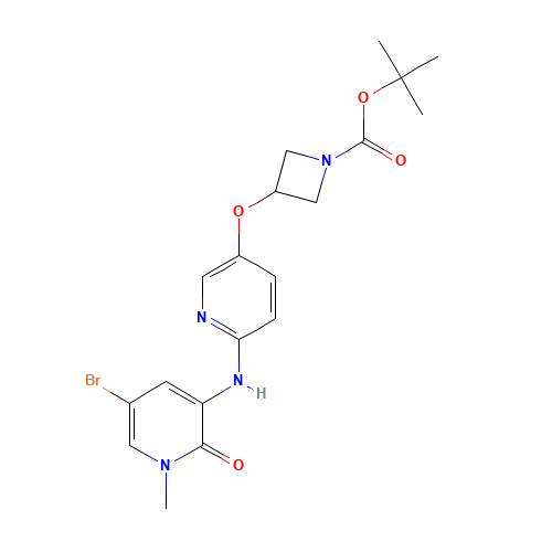 tert-butyl 3-[6-[(5-bromo-1-methyl-2-oxopyridin-3-yl)amino]pyridin-3-yl]oxyazetidine-1-carboxylate (CAS: 1346674-73-4) - Related Chemical Product