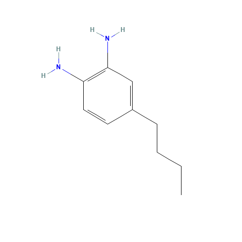4-butylbenzene-1,2-diamine (CAS: 3663-23-8) - Chemical Structure and Molecular Formula 
