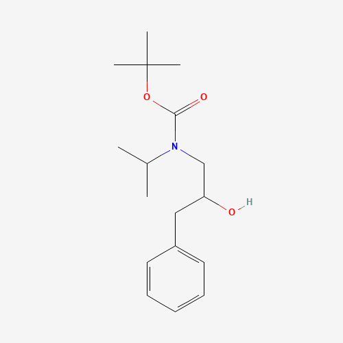tert-butyl N-(2-hydroxy-3-phenylpropyl)-N-propan-2-ylcarbamate (CAS: 943323-45-3) - Chemical Structure and Molecular Formula 